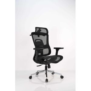 Commercial Ergonomic Office Chair With 4D Armrest 3 Stop Mechanism