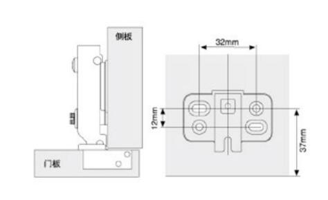Detachable Padded Full Overlay Cabinet Hinges / Hydraulic Wardrobe Door Hinge