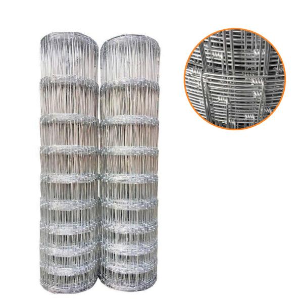 Galvanized Fixed Knot Field Fence Metal Iron White Garden Fence Aluminum Fence Low Carbon Steel Wire Main Iron Gate Designs