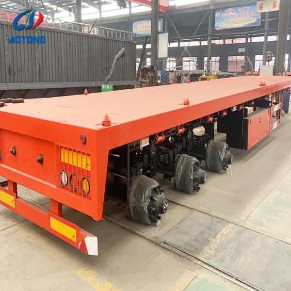 Trailer Truck 3 Axle 40FT Flatbed Container Flat Bed Trailer 