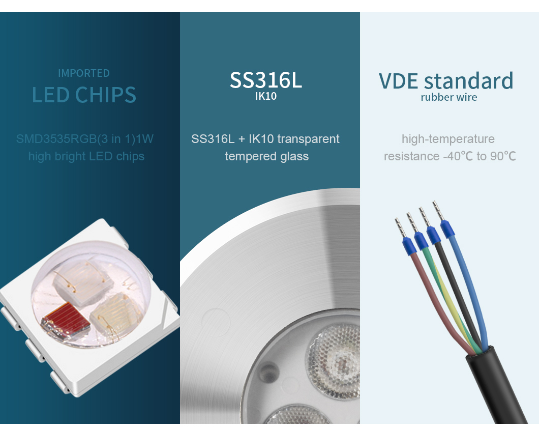 Свет SMD3030 шипа СИД DC24V 3W IP68 300lm 170ma SS