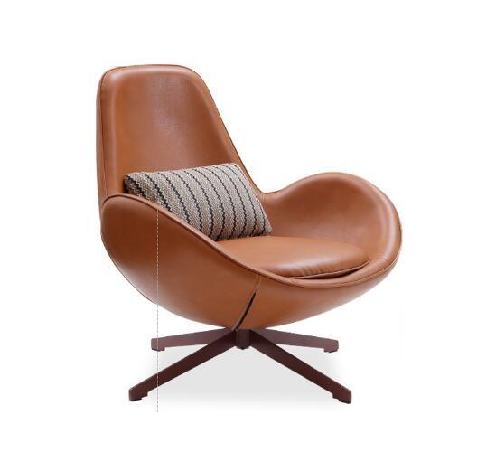 Northern Europe style new design living room leisure egg chair indoor bedroom cafes iron upholster and iron leg