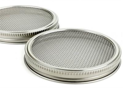 Tela redonda do metal de 304SS Mason Jar Sprouting Lids With que oxida não
