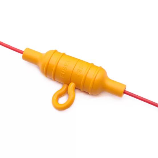 Yellow Orange Plastic Waterproof Inline Glass Fuse holder For 6 X 30mm Fuse