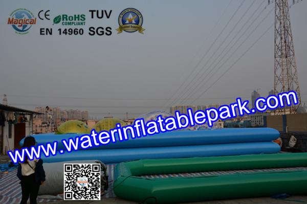 Attractive Inflatable Water Ball Pool Two Tube Dark Blue CE / SGS