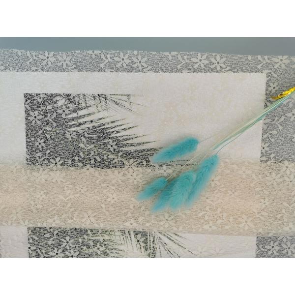 Небольшие флористические выпускники цвета слоновой кости 100% полиэстер ткани отделки шнуруют ткань