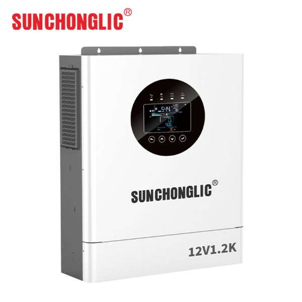 1.2kW Pure Sine Wave Hybrid Solar Inverter with MPPT Dual AC/PV Charging and UPS Function