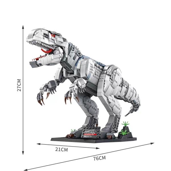 Panrose 611001 Building Blocks Puzzle Brain Dinosaur Series Large Tyrannosaurus Rex Toys