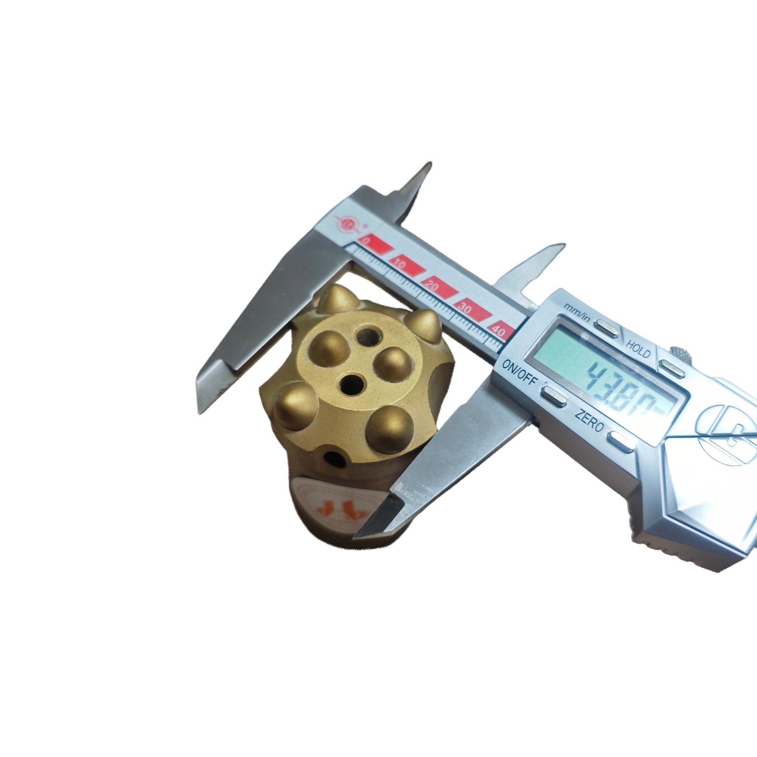 6 Tooth Button Rock Drill Bit High Impact Low Downtime 43mm Diameter