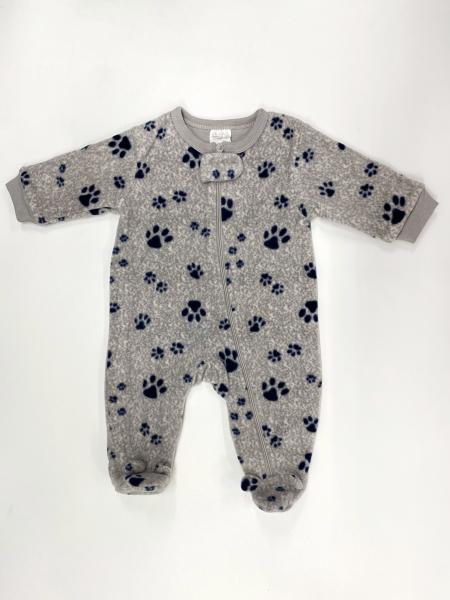Polar Fleece 260g Cotton Baby Boy Romper Long Sleeve Footie Soft Brushed Spring Autumn