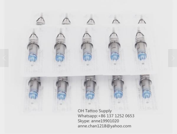 Sterilized Round Liner Safety Tattoo Needle Cartridges Inner Silicone Rebound Membrane 316L Stainless Steel Needles