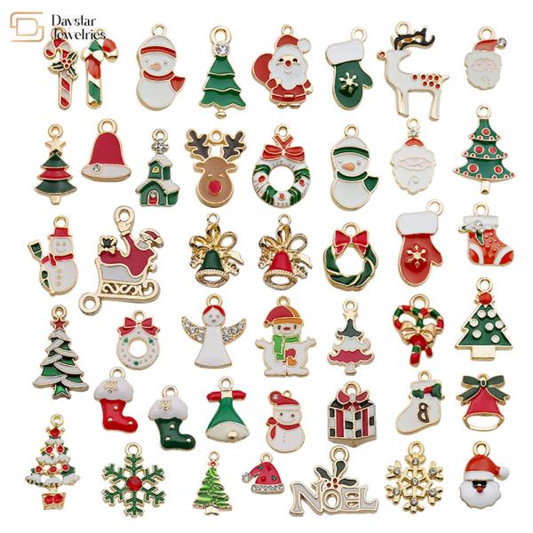 Шармы рождества эмали позолоченные для браслета ожерелья серег изготовления ювелирных изделий