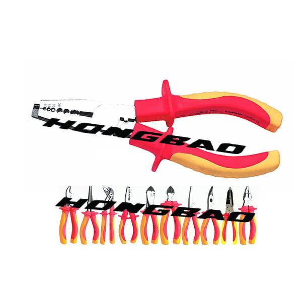 1000V VDE Insulated Tools Pliers Electrical Combination Pliers 6 7 8 Ergonomic Grip Handle