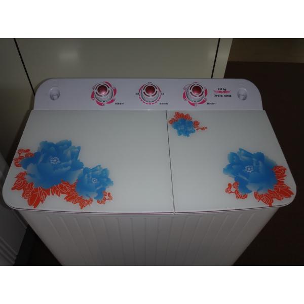 Semi Automatic Twin Tub Washing Machine , Portable Washer And Spin Dryer With Hidden Glass Panel
