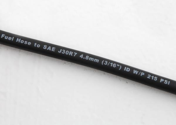 ID 3/16 Inch Smooth Fiber Rubber Fuel Hose Flexible Fuel Injection Hose For Diesel