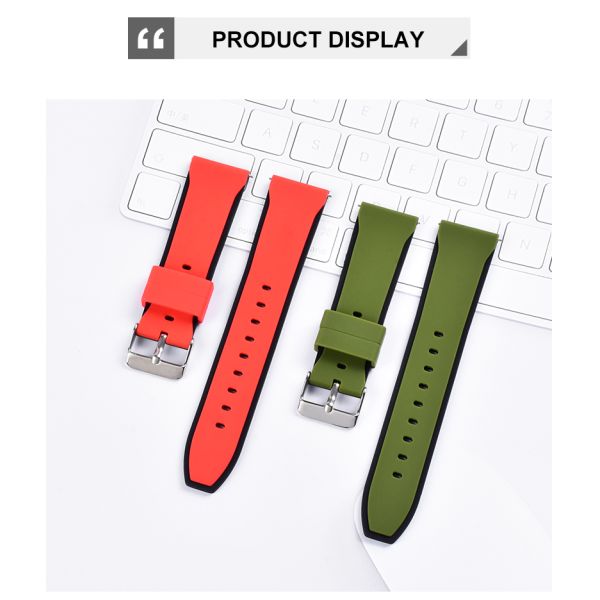 Dual-Color Deployment Buckle Silicone Strap · Customizable Colors And Logo | OEM/ODM - China Wholesaler SHX