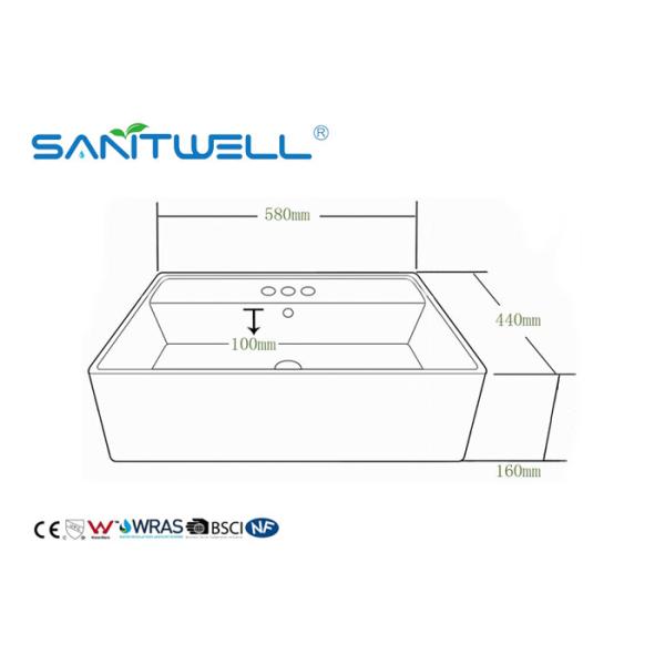 Durable Glossy Ceramic Art Basin For Home Hotel Toilet Cleaning Modern Design