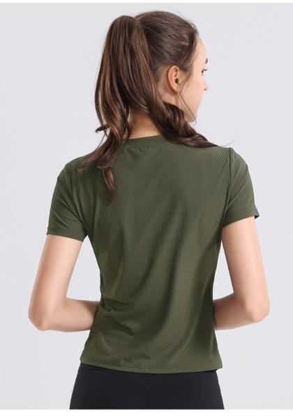 durable summer Richee Black Crew Neck T Shirt Women'S Athletic Clothing