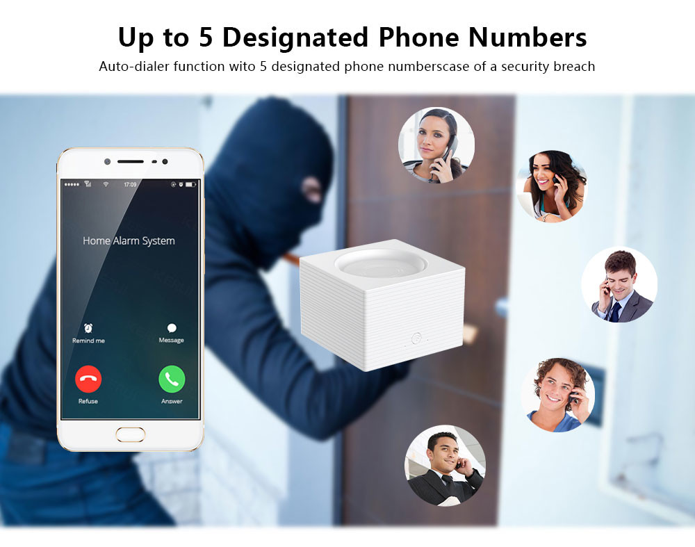 Установка аварийной системы домашней безопасностью Wifi Gsm анти- взломщика беспроводная умная легкая