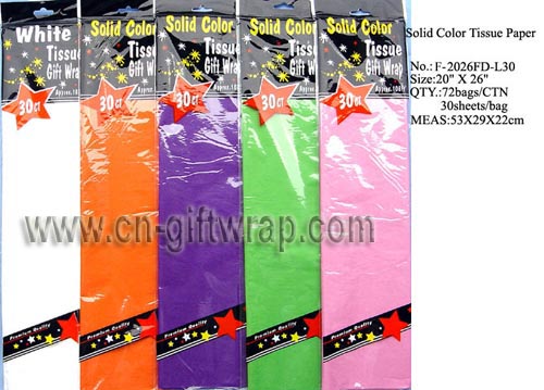 03001 Solid color tissue paper (bags packing)