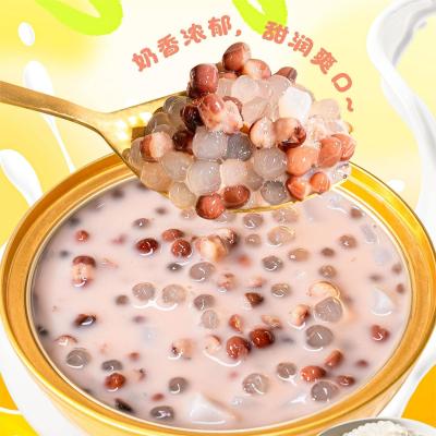 Milk Red Bean Sago Dessert 168g Ready to Eat Functional Snack with Plant Protein and Fiber Low Sugar Clean Label Comfort Food for Daily Nourishment and OEM
