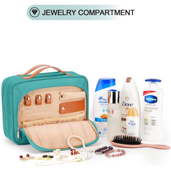 Medium Waterproof Hanging Makeup Accessories Cosmetic Essentials Dopp Kit Custom Travel Bag