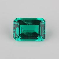 7*9mm Octogono Esmeralda Cortada Verde Esmeralda Sintética Para Sempre Uma Cor Moissanite
