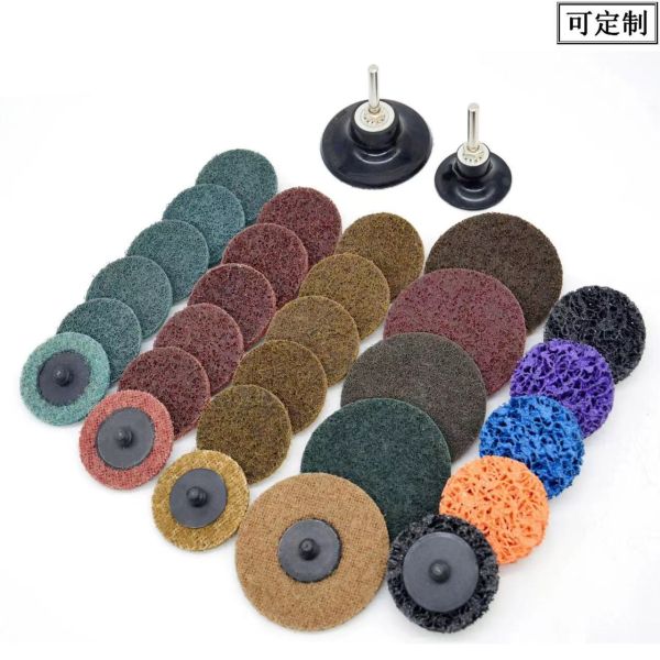 3Inch 120 Grit Roloc Quick Change Discs For Metalworking Rust Removal