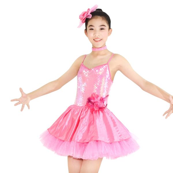 Knee Length Tieres Girls Jazz Costumes Tap Dance Dress Custom Service Dance Clothes