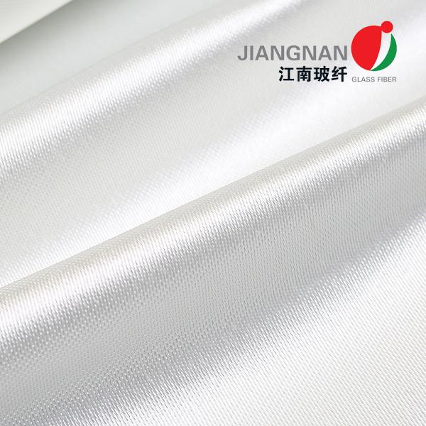 Ткань стеклоткани кремнезема белой высокотемпературной ткани стеклоткани высокая для индустрии