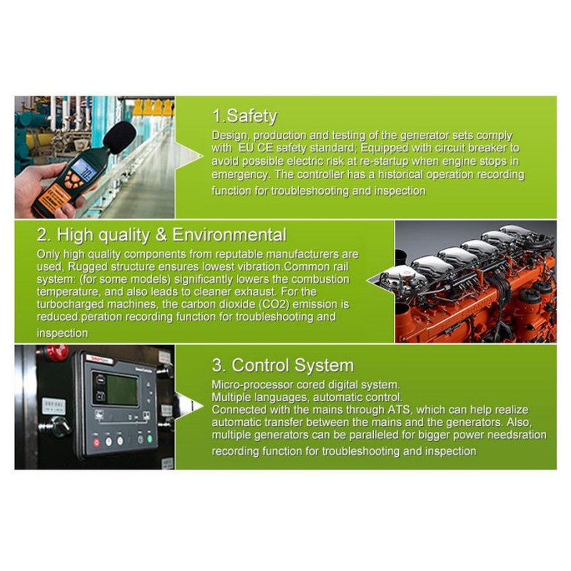 3 Phase Marine Generator Set 50Hz 50kw 63kVA Prime Power IP23 Protection Grade