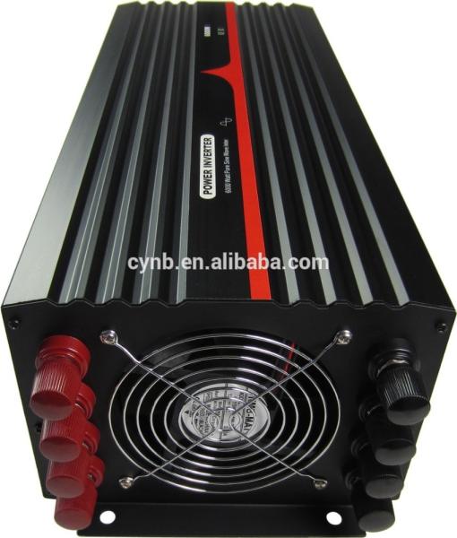 24VDC to 120VAC 60Hz 6000W Pure Sine Wave Solar Power Inverter