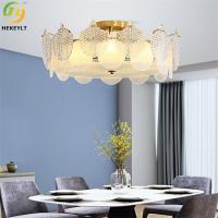 Decoração interna elegante de vidro clara moderna da luz de teto E14 do diodo emissor de luz