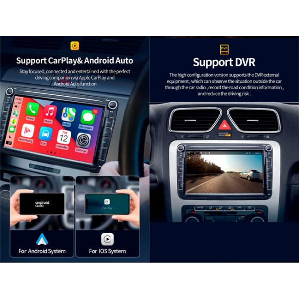 Carplay 8 Din Фольксваген Gps 2 автомобиля андроида дюйма стерео передает место по радио Skada