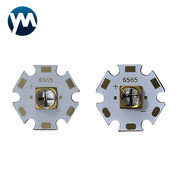 SMD привело УЛЬТРАФИОЛЕТОВОЕ СИД 405nm плиты обломока 6565 10W 20mm шестиугольное