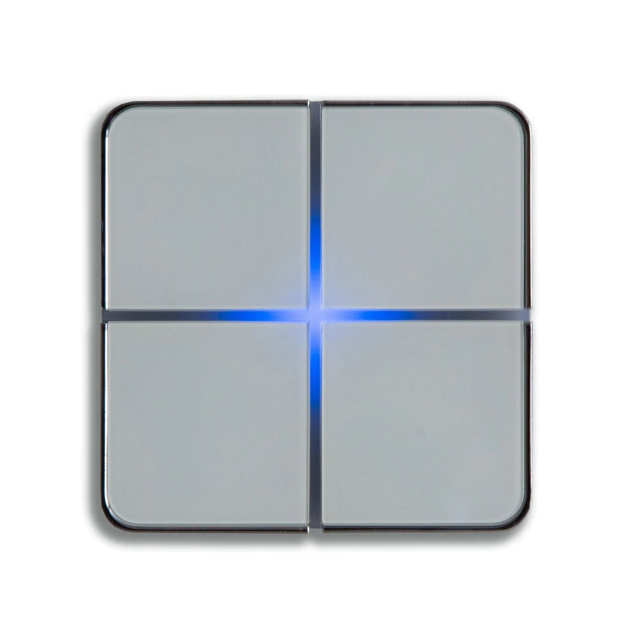 1-4 Full Touch Button KNX Household Intelligent Light System Aluminum Panel Smart Wall Switches
