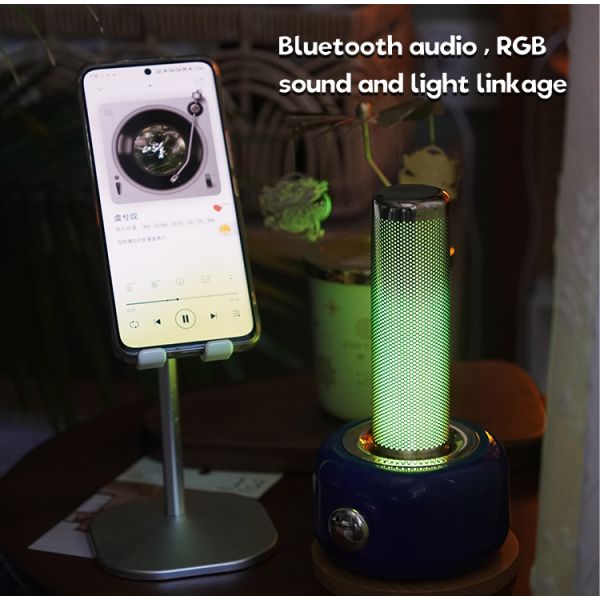 Colorful Tabletop Ambient Light Base Available in Three Different Colors for Bedroom