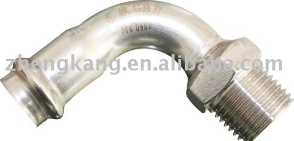 press fitting-V Type male elbow stainless steel