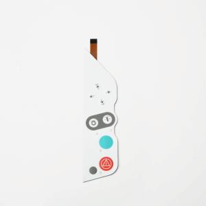 Мембрана кнопочной панели неправильной формы изготовленная на заказ с матовым лоснистым поверхностным финишем