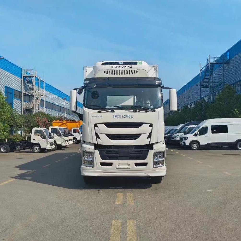 10-12 тонн ISUZU GIGA холодильный грузовик для перевозки мясного мороженого