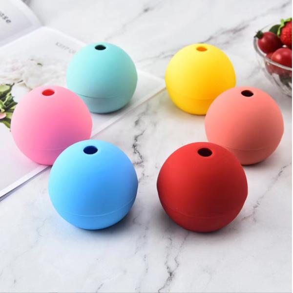 Kitchen Tool Silicone Ice Ball Mold Single Hole Soft Rubber for Bar Ice Cream Makers