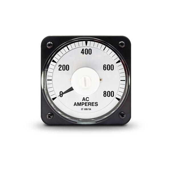 240° Wide Angle IP42 Rated 0-800A AC Ammeter Panel Meter for Marine & Power Stations