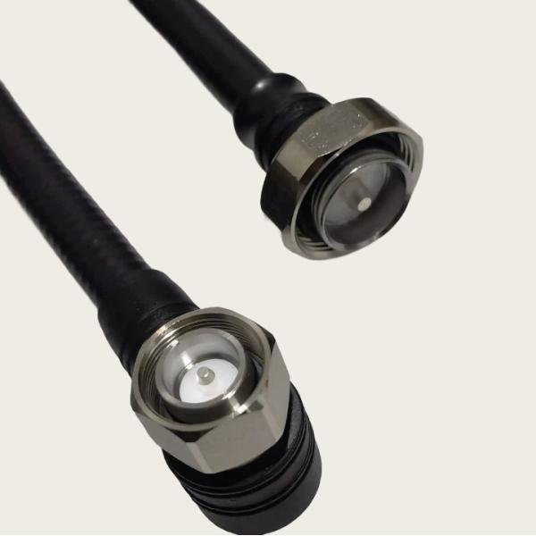 1/2 Superflex 7/16 DIN Male Right Angle To 4.3/10 Male Right Angle Jumper Cable 3M 5M 10M