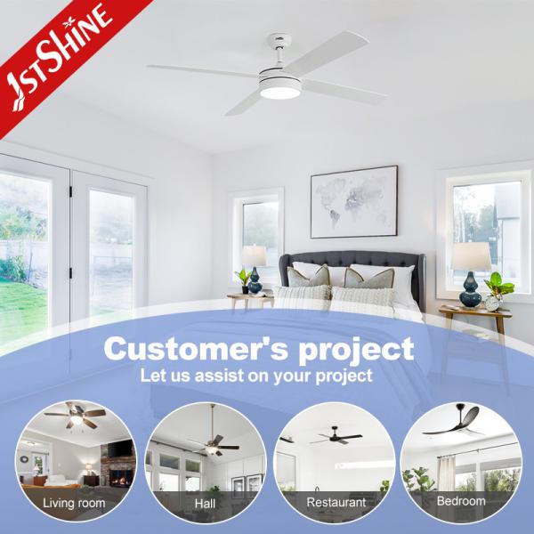 Conception d'éclairage et de circuits 60 pouces grand débit d'air DCF-W986 ventilateur de plafond LED avec lumière