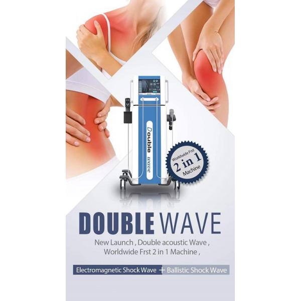 Vertical Shockwave Therapy Equipment 2 In 1 EMS Shockwave Machine For Body Massage shockwave therapy physiotherapy