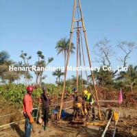 200m de profondeur Hydraulique Petit puits de forage Mutil fonctionnel 90° ≈ 75° Angle de forage