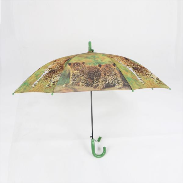 Personalized Kids Character Umbrellas , Toddler Rain Umbrella ABS Plastic Handle