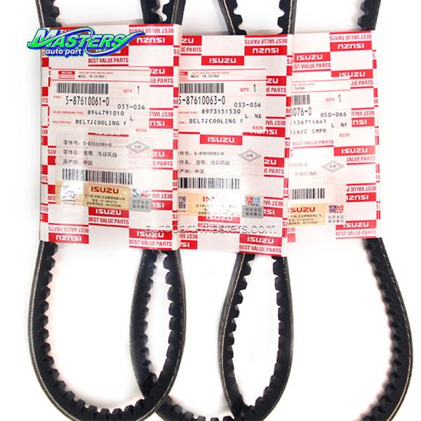 Masters 5-87610058-0 Cinturão de ventilador de arrefecimento 8-98003187-0 para ISUZU FRR NPR 4J4H