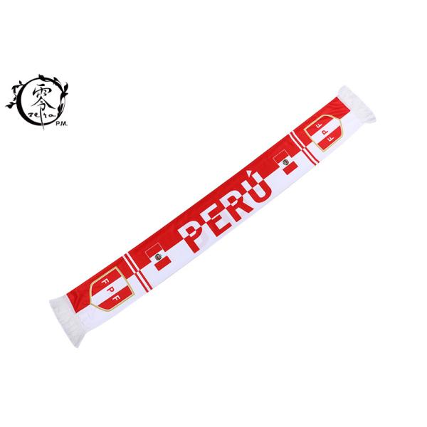 World Cup Fleece Peru Sublimation Scarf Arsenal Soccer Digital Print