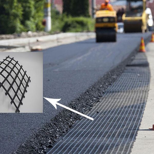 Ground Grid Paver Asphalt Reinforcement Fiberglass Geogrids